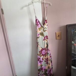 ILLA ILLA Pink and Purple Maxi Sundress Spaghetti Strap